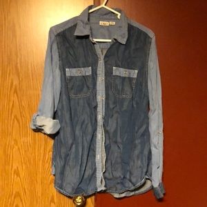 Soft thin denim shirt.